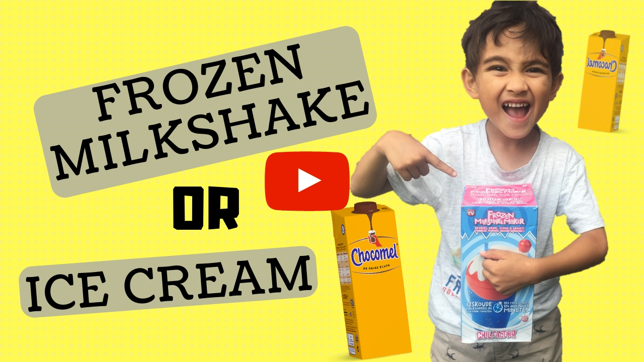 Youtube thumbnail Max Chocomel chocolade ijs Ice cream hacks