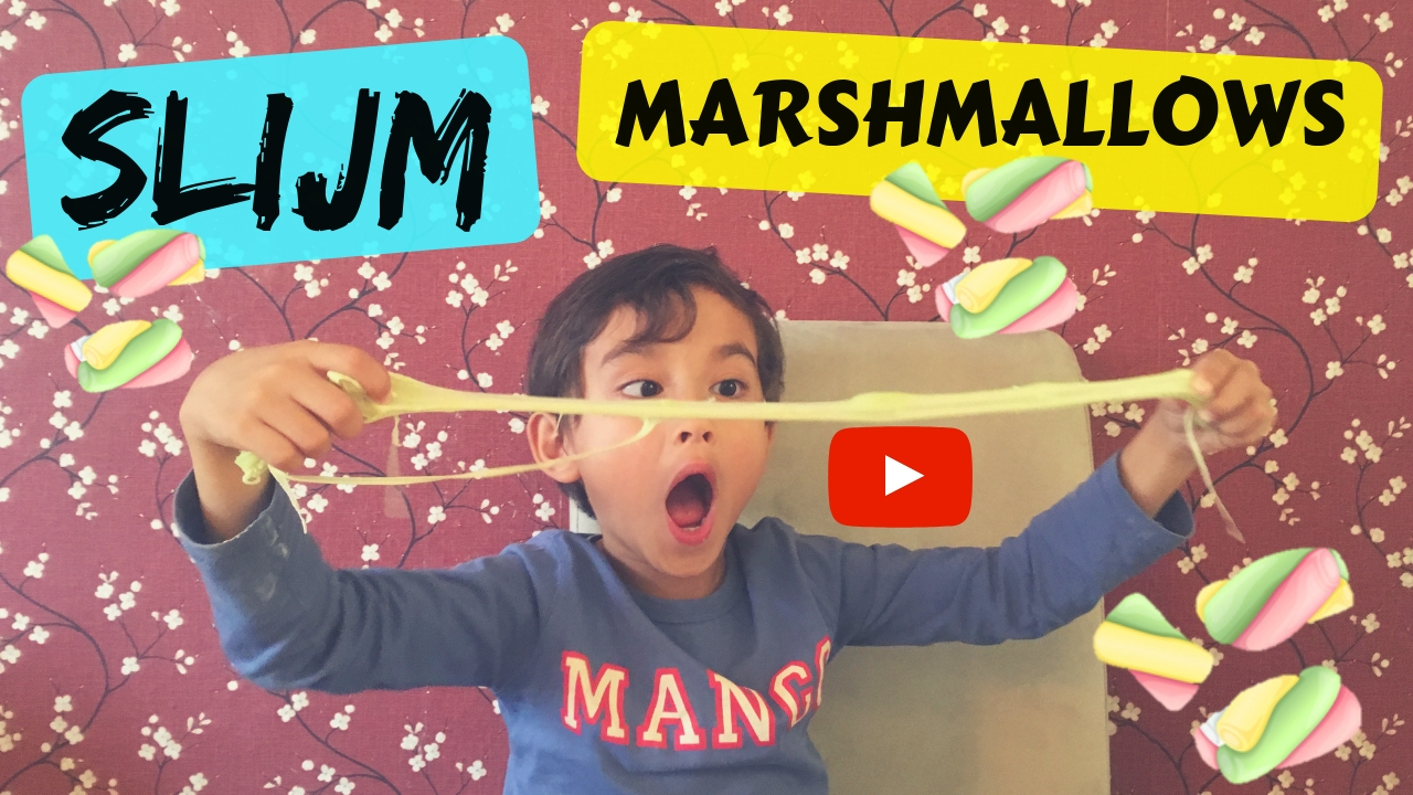 Youtube thumbnail Max edible slijm eetbare slijm winegums marshmallows ep1 edible slime gummy bear 2